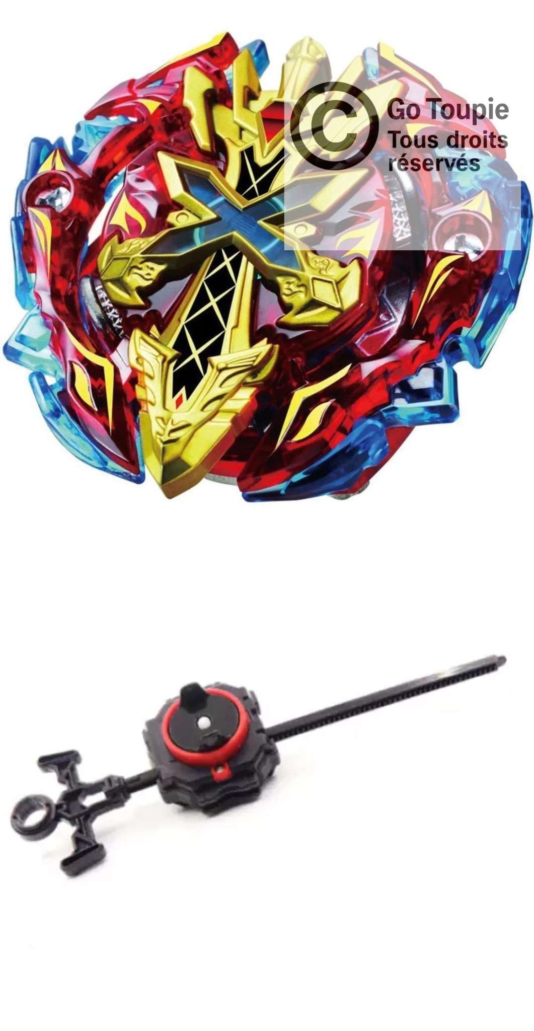 TOUPIE BEYBLADE BURST B-48 Xeno Xcalibur M.I. / Excalibur + lanceur épée