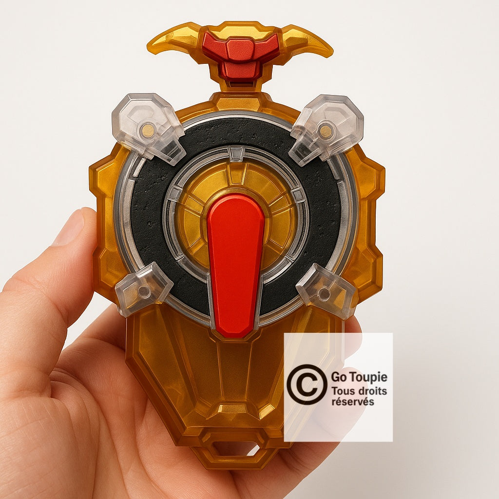 GOLD Lanceur à étincelles TOUPIE BEYBLADE BURST avec main