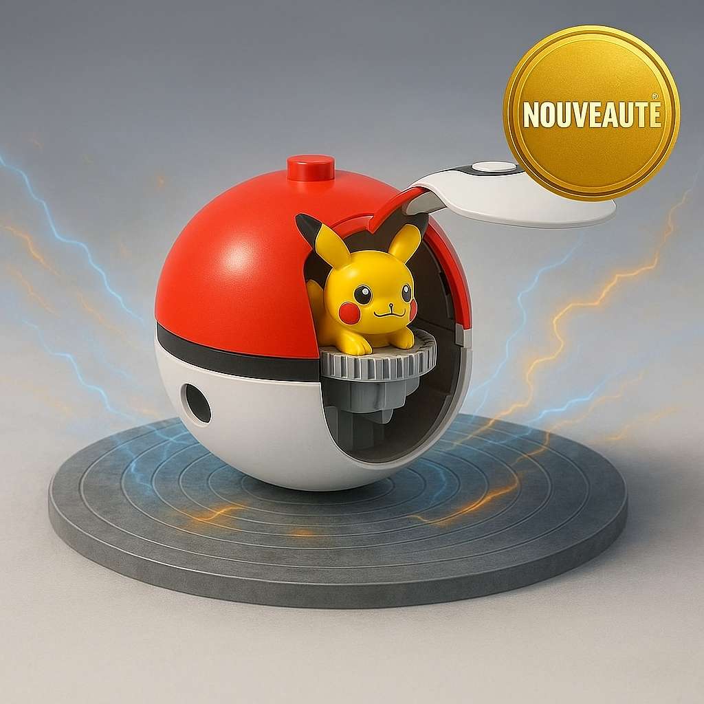 Toupie Pokémon Beyblade Pikachu <br>avec Pokéball <br> Modèle Édition Spéciale