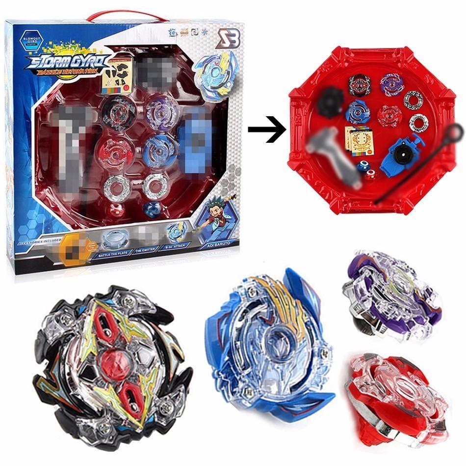 ARÈNE 34cm COFFRET - SET COMPLET PACK TOUPIE BEYBLADE BURST LANCEURS/GRIP - goshopbey