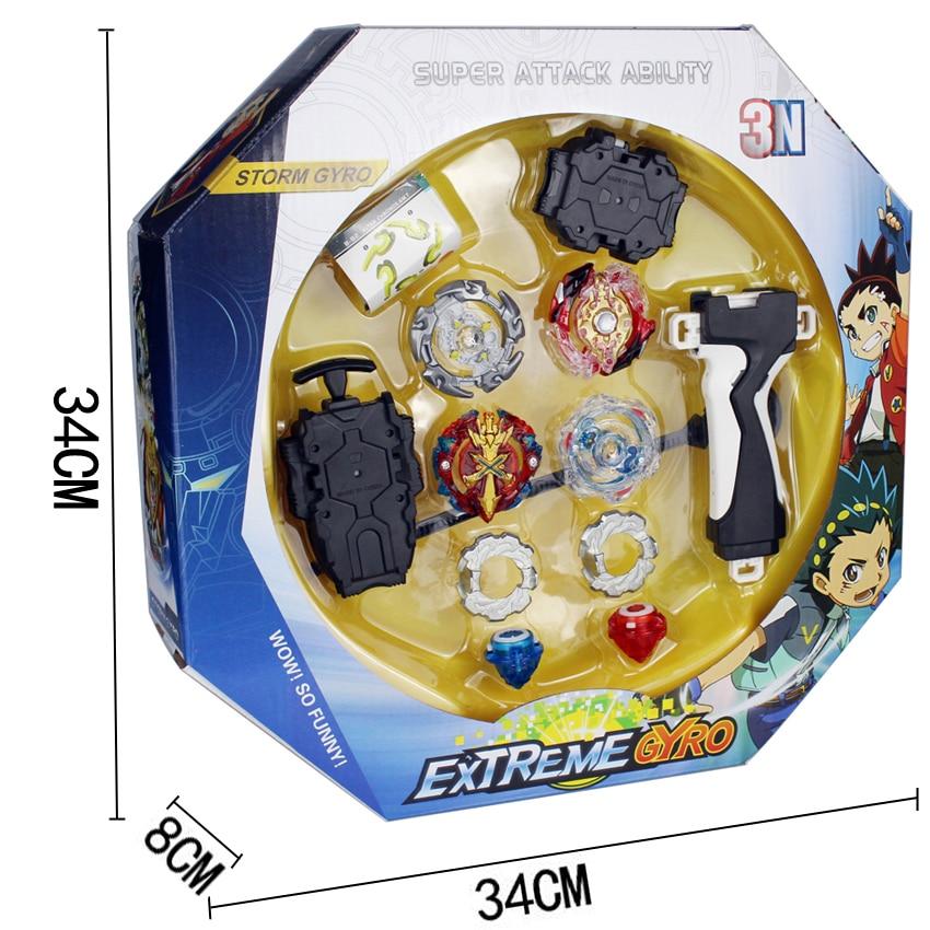 Coffret 4 Toupies Beyblade Burst , 2 Disques , 2 Pointes Et Arène, Lanceurs, Grip