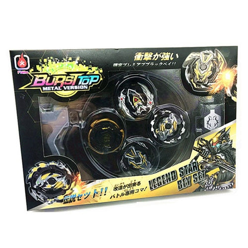 COFFRET 4 TOUPIES + NINI ARENE COLLECTION DE TOUPIES NOIR OU OR AU CHOIX