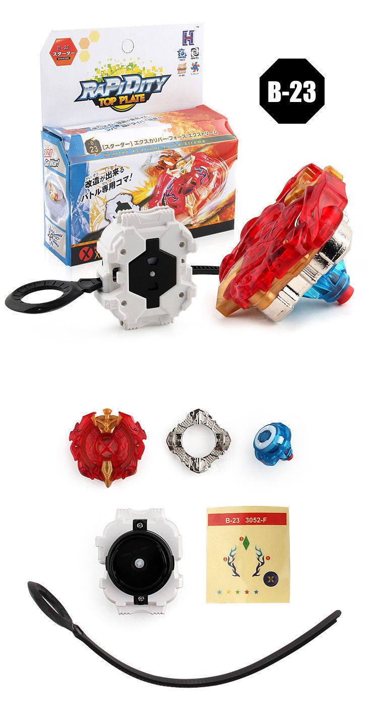 TOUPIE BEYBLADE BURST Xcalibur Force Xtreme + lanceur B-23 - goshopbey