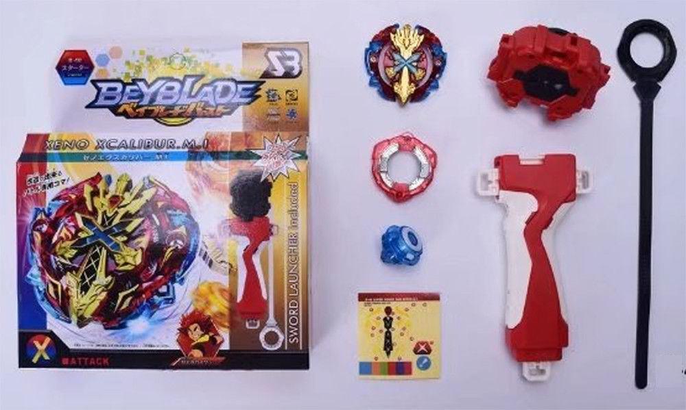 TOUPIE BEYBLADE BURST Xeno Xcalibur / Excalibur + lanceur & Grip B-48 - goshopbey