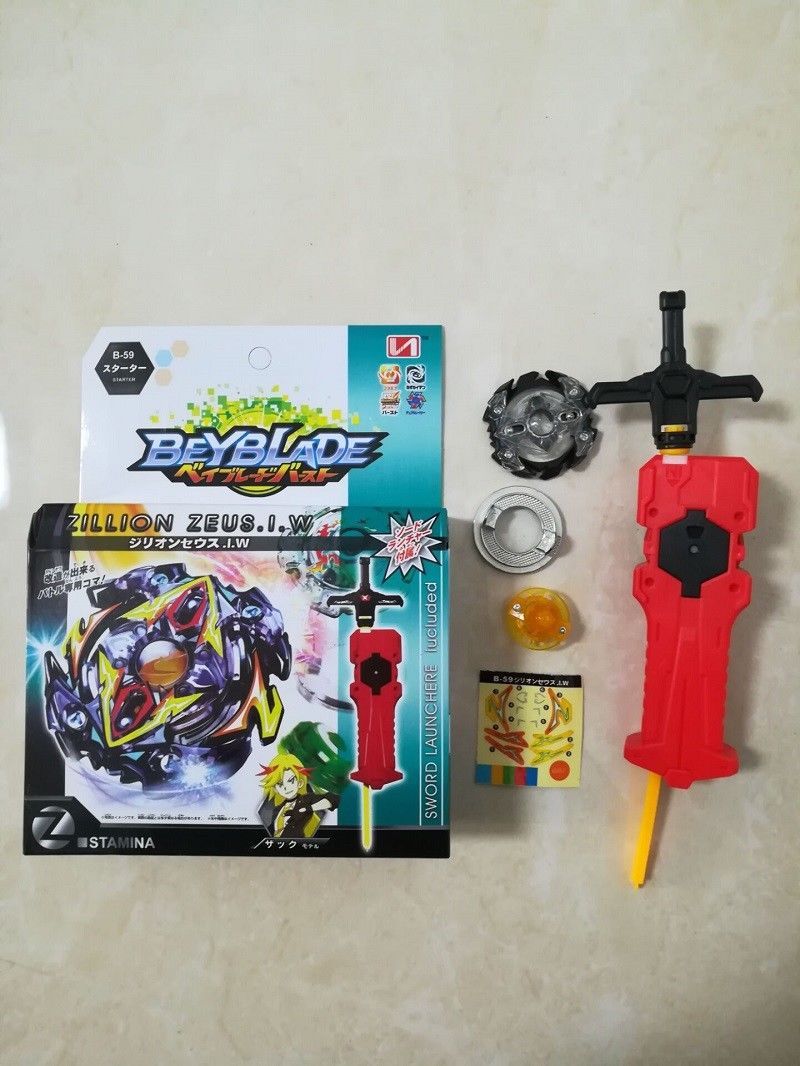 TOUPIE BEYBLADE BURST Zillion Zeus / Zeutron B-59 + lanceur épée - goshopbey