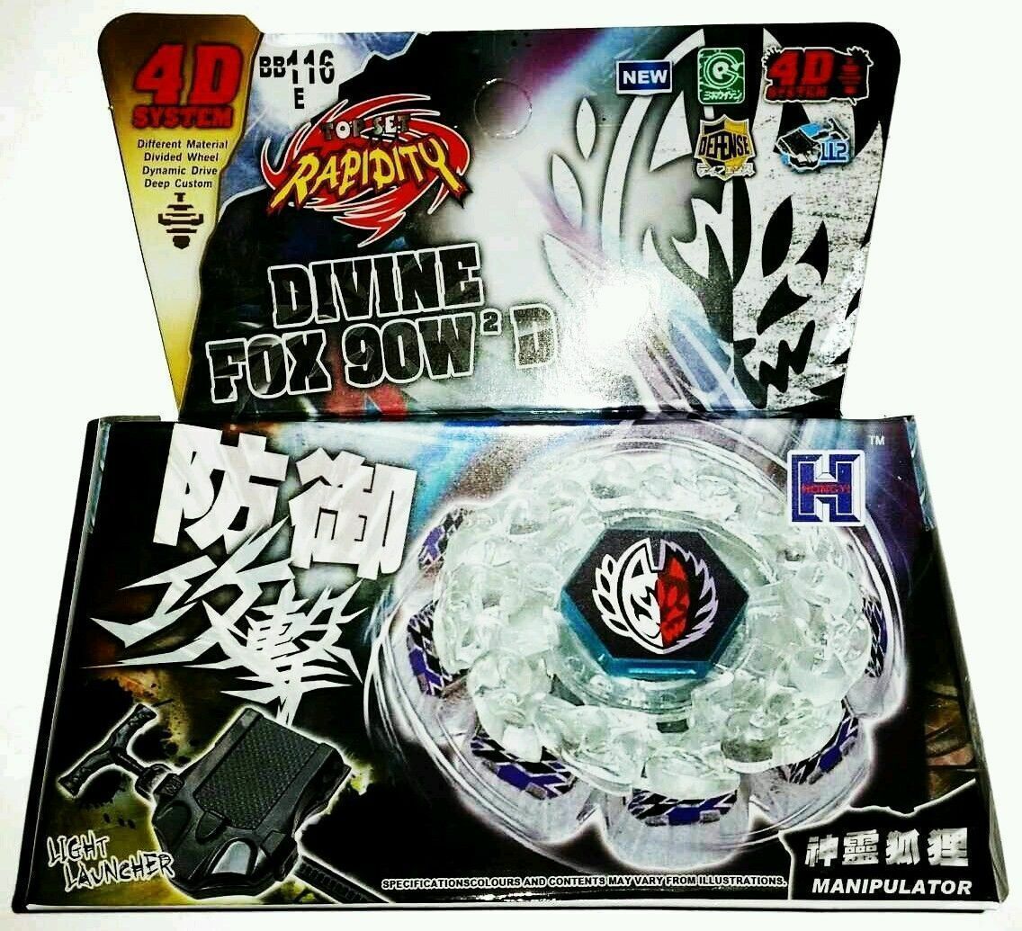 TOUPIE RAPIDITY DIVINE FOX BB116E BEYBLADE 4D System Metal Master - goshopbey