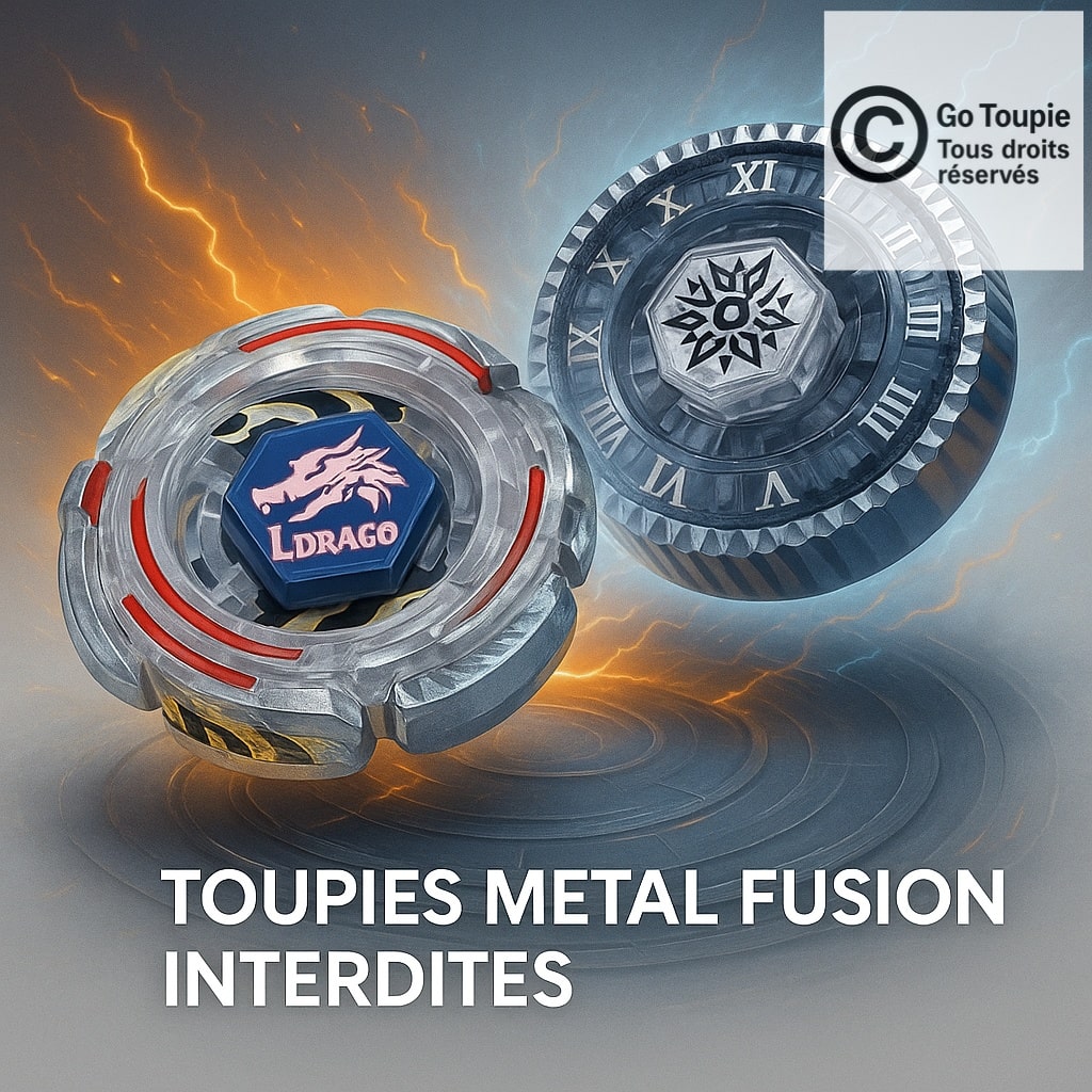 🛑 Toupies Metal Fusion Interdites : Les Modèles Bannis des Compétitions et raisons 🛑