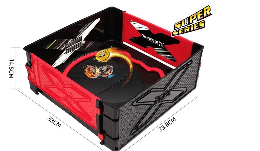Arène Beyblade X Pliable BX – Clash & Carry Beystadium – Stade de Combat pour Toupies