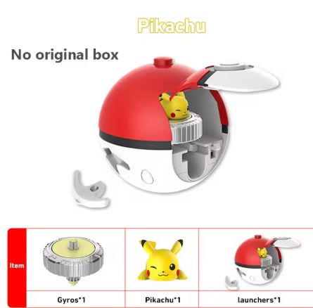 Toupie Pokémon Beyblade Pikachu <br>avec Pokéball <br> Modèle Édition Spéciale