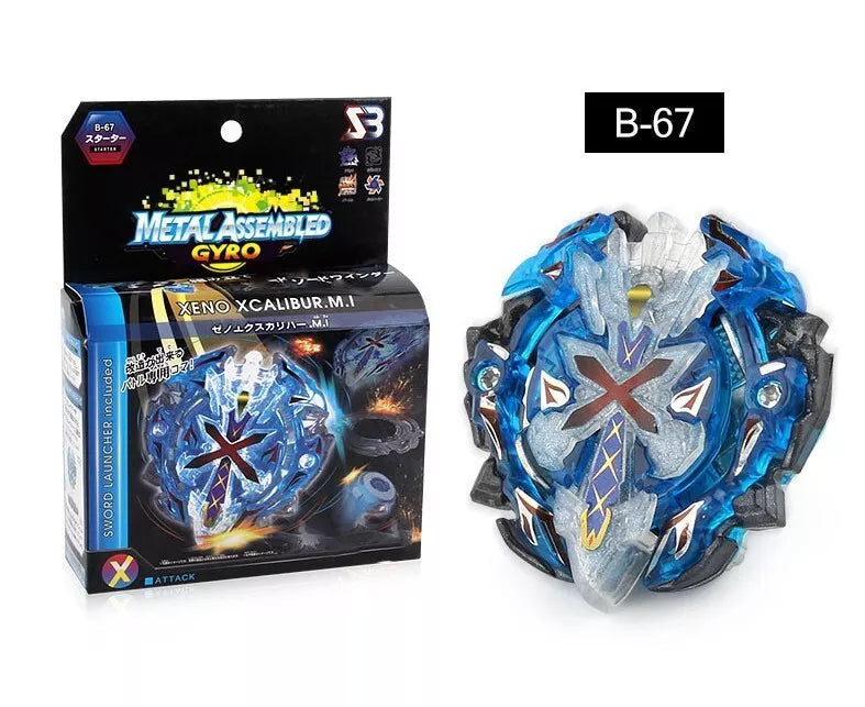 TOUPIE BEYBLADE BURST BLUE Xeno Xcalibur / Excalibur + lanceur épée