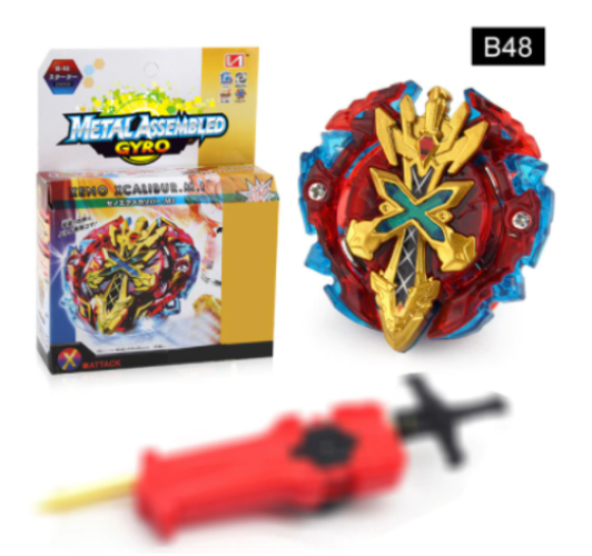 TOUPIE  BEYBLADE  BURST  Xeno Xcalibur / Excalibur + lanceur  épée - go toupie