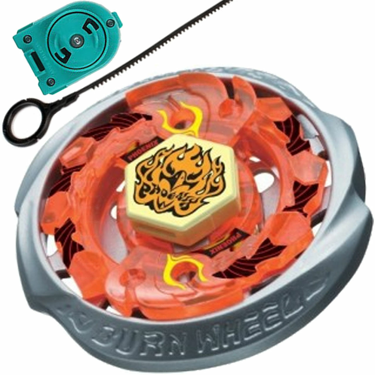TOUPIE BEYBLADE TAKARA TOMY Burn Fireblaze Phoenix 135MS Metal Fusion + LANCEUR