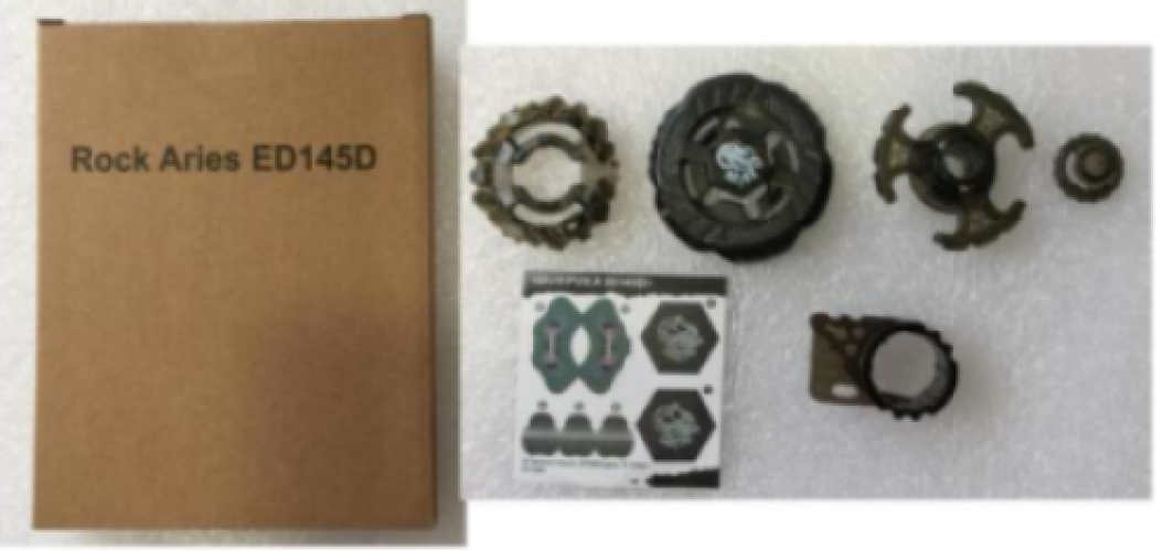 TOUPIE BEYBLADE TAKARA TOMY WBBA LIMITED BLACK ROCK ARIES ED145D METAL FUSION