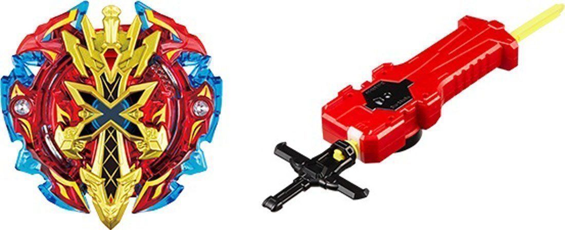 TOUPIE BEYBLADE BURST B-48  Xeno Xcalibur M.I. / Excalibur + lanceur  épée - goshopbey